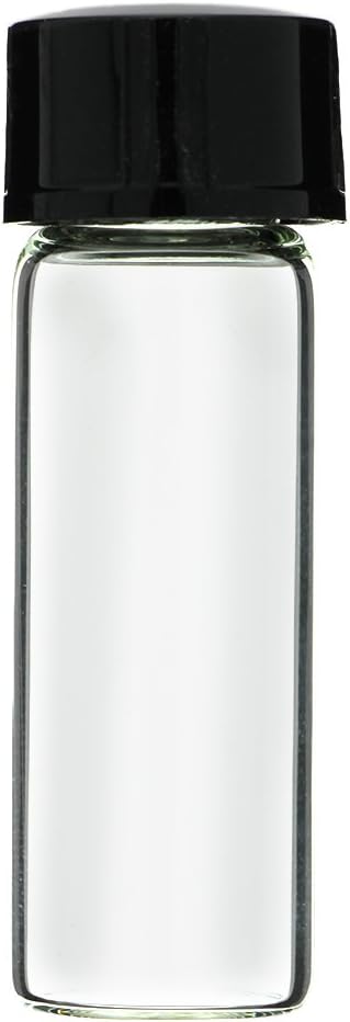 144-Pack 1 Dram Clear Glass Vials with Coned Caps, 4 ml, for Oils and Crafts