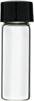 144-Pack 1 Dram Clear Glass Vials with Coned Caps, 4 ml, for Oils and Crafts