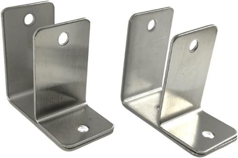 Harris Hardware TP15239 Stamped Steel Pilaster Pack for 1-1/4 in. Post, 2 One-Ear Brackets and One Way Fasteners