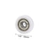 CNBTR 4PCS Nylon Round Pulley Track Roller Bearing Wheel 6x26x8mm for Furniture Hardware Accessories