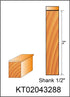 KEENTECH 1/2" Shank Router Bits, Extra Long Bearing Carbide Tipped Flush Trim Bit, Template Straight Cutting Tool