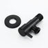 ZLOCYIVHE Set Set Handheld Bidet Sprayer Kit, Black Toilet Bidet Faucet, Wall Mounted Stainless Steel Bathroom Cloth
