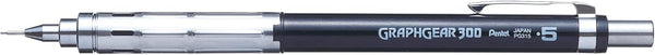 Pentel Arts GraphGear 300 Mechanical Pencil, (0.5mm) Fine line, 1-Pack, Black Barrel by Pentel