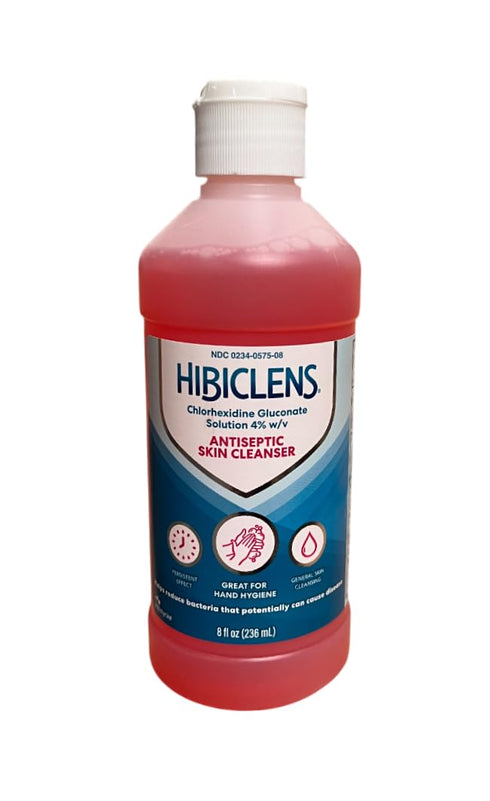 Hibiclens Antimicrobial Antiseptic Soap and Skin Cleanser 8oz for Home Hospital 4% CHG