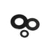 Black Zinc Plated Alloy Steel Flat Washers Set, 580 Pieces in 9 Sizes - M2 M2.5 M3 M4 M5 M6 M8 M10 M12