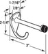 Sentry Supply 656-6626 Hook and Bumper, 3-1/8 In. Projection, Cast Zamak Construction, Chrome Finish (Single Pack) by PRIME-LINE