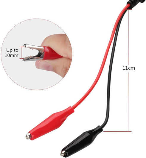 Oscilloscope Probes - BNC to Alligator Clips, Mini Test Clips & BNC Cables (3 Pack)