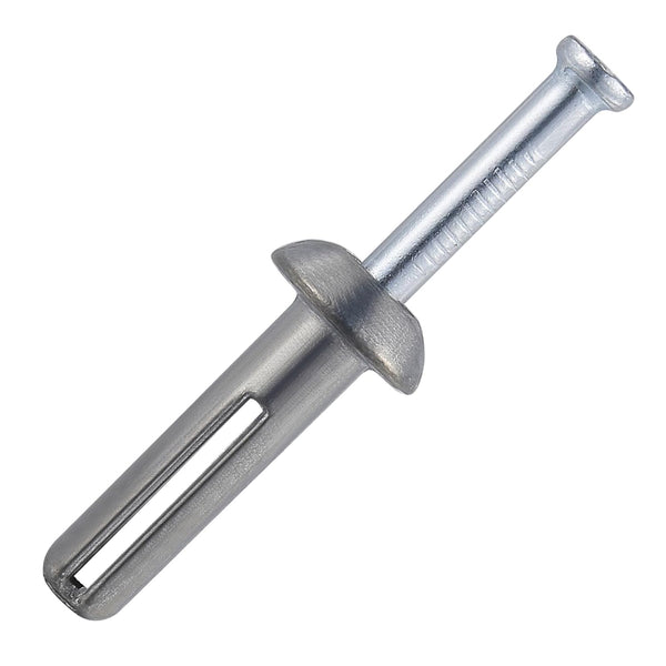 1/4x3/4" Hammer Drive Nail in Anchor, 50 per Box, Cement Hammering Anchors