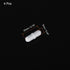 MECCANIXITY Magnetic Stirrer Mixer Stir Bar Rod 20mm(0.79") x6mm with Ring Shape PTFE Coating Magnet White for Laboratory 4Pcs