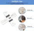 Helunsi 2 Sets 4 inch 4" Light Fixture Mounting Bracket, Universal Crossbar for Lighting, Ceiling Fan Mounting Plate