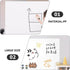 Vaguelly Self Adhesive White Board, Dry Erase Board Sticker for Wall, Small Erasable Board, Self Adhesive Board Pp