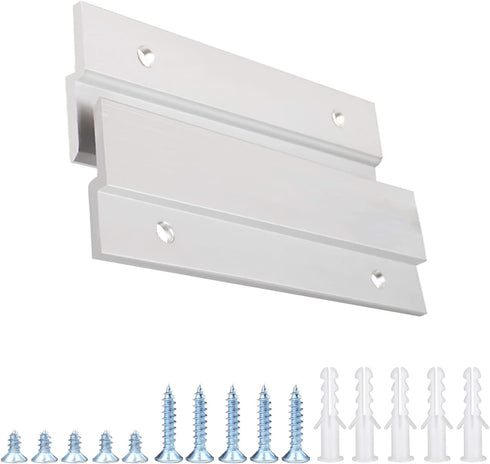 French Cleat Picture Hanger, Aluminum Z Hanger Interlocking Wall Mounting Bracket Hardware