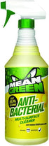 32 Oz (Pack 1), 40002 Mean Green Anti-Bacterial Multi-Surface Cleaner Lemon Scented, clear, Fl