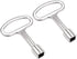 uxcell 8mm Zinc Alloy Square Electrical Cabinet Key | 2Pcs Water Meter Box Safety Key