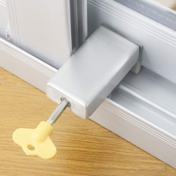 ZaneGear WANLIAN 1PCS Adjustable Door Window Lock Stopper - Thick Sliding Safety Anti Theft Security Lock for Children