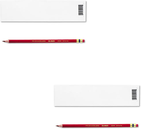 Prismacolor Col-Erase Pencil with Eraser, Carmine Red Lead/Barrel, Sold as 2 Packs of 12 (Total of 24)