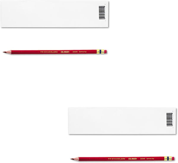 Prismacolor Col-Erase Pencil with Eraser, Carmine Red Lead/Barrel, Sold as 2 Packs of 12 (Total of 24)