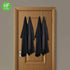 HFHOME 2 Packs Over The Door Double Hanger Hooks, Metal Twin Hooks Organizer for Coats, Hats, Towels - Silver