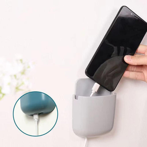 Oxxggkao Wall Mount Phone Holder Multifunction Design Stores Phone, Remote, Pencil for Home, Office, Bedroom, Bathroom