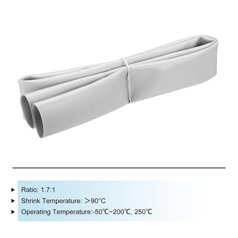 1.7:1 1-3/16"(30mm) 1-1/4"(32mm) 3.3ft MECCANIXITY Silicone Heat Shrink Tubing Ratio ID x OD Silicone Rubber Hose