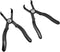 30 & 80 Angled Push Pin Plier Set, 2 Pcs Fastener Remover Tool Rivet Puller