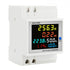 Digital Single Phase Energy Meter Tester, Electricity Usage Monitor AC 110V 40V~300V 100A Ampermeter Power Voltmeter