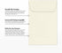 LUXPaper #1 Coin Envelopes | 2 1/4" x 3 1/2" | Natural Linen | 50 Qty, 80lb. Text