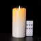 Battery Operated Flickering Candles, 3x5 inches Ivory Real Wax with Remote and Timer Options