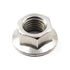 304 Stainless Steel Metric M6 Flange Nuts, 6mm Hex Nut, 30 Pack