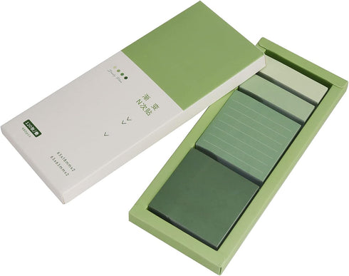Green Sticky Notes Set - 240 Sheets Lined Pastel Self-Stick Index Tabs for Planner, Bullet Journal, Calendar (Avocado