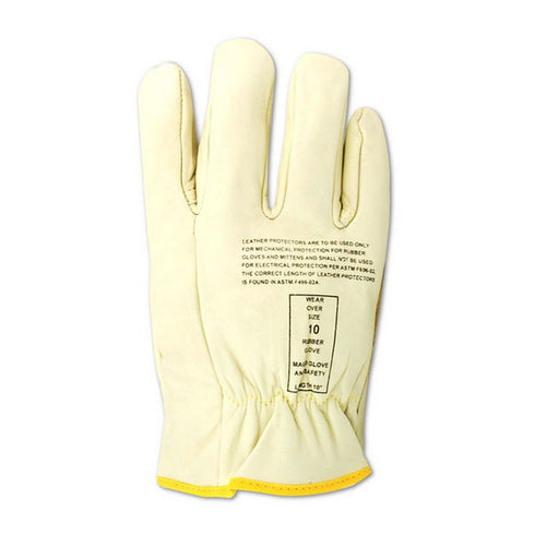 MAGID Leather Lineman Electrical Protector Work Gloves - 1 Pair, Size 10, 1250710
