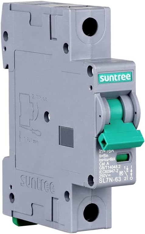 Renogy Suntree 50 Amp Single-Pole DC Circuit Breaker for Off-Grid Solar System, Breaker Box