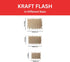 Janrax Pack 120 200 150mm of Brown Kraft Flashes x