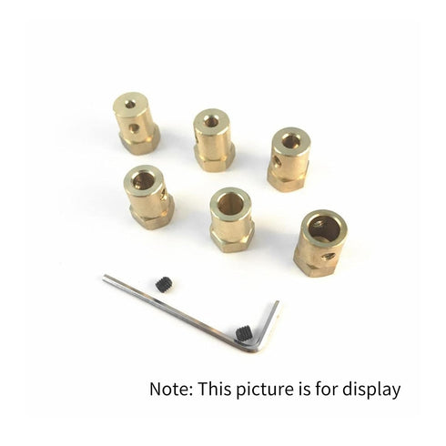 CHANCS 2 Pieces 2mm Motor Flexible Coupling Coupler Connector for Car Wheels Tires Shaft Accessories