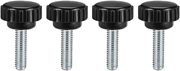 uxcell 4pcs Knurled Clamping Knobs M6 x 20mm Metric Zinc Plated Carbon Steel Male Thread Thumb Screw on Type