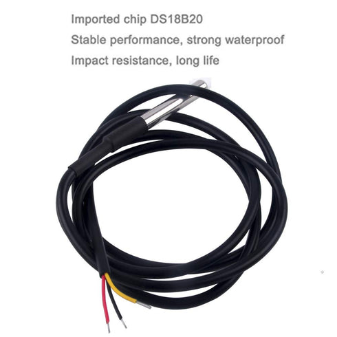 5PCS DS18B20 Temperature Sensor, Waterproof Temp Digital Thermal Stainless Steel Tube Probe 3M 118.1 inch for Raspberry pi, Arduino