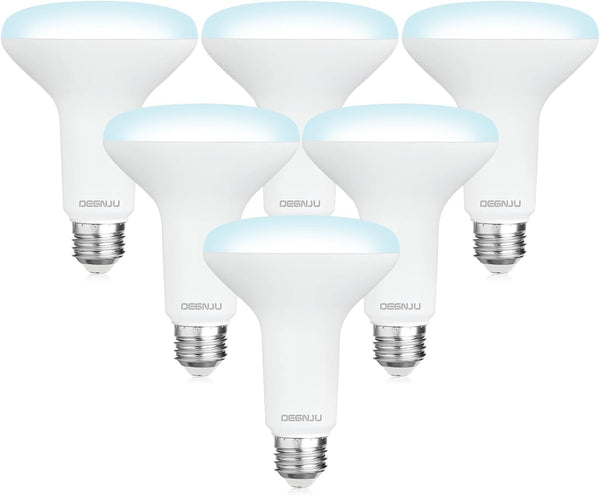 DEGNJU BR30 LED Bulb, Dimmable Flood Lights Indoor CRI80 7W Equivalent 65W