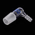 Glass 90 Degree Vacuum/Gas Adapter, Borosilicate Glass Bent Inlet with 19/22 Inner Joint for Lab Supply
