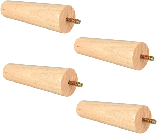 KALLORY 4pcs Solid Wood Furniture Legs Sofa Replacement Legs Cabinet Feet with