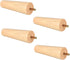 KALLORY 4pcs Solid Wood Furniture Legs Sofa Replacement Legs Cabinet Feet with