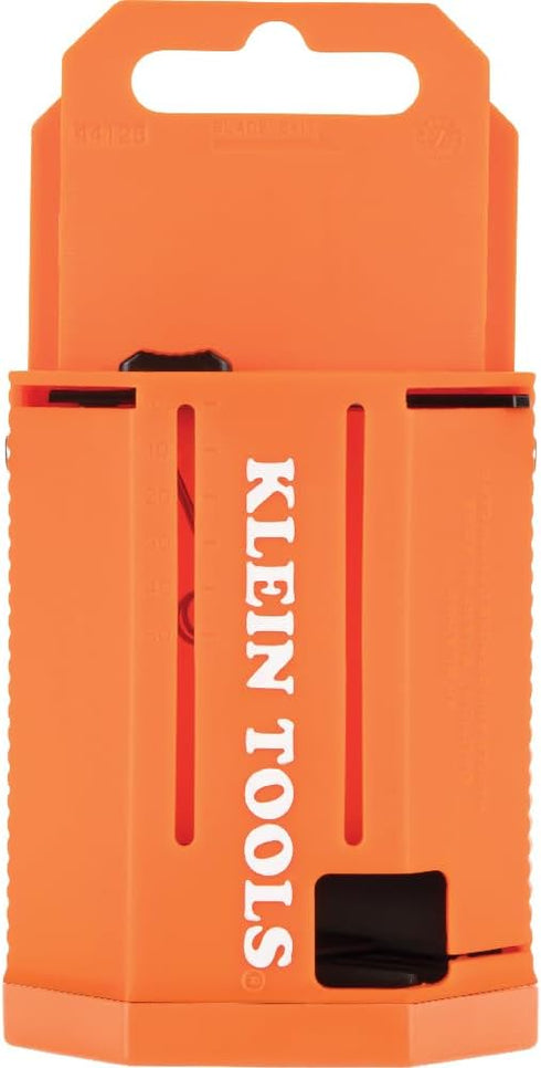 Klein Tools 44125 Utility Knife Blade Dispenser - 50 Triple Ground Replacement Blades for Long-Lasting Sharpness