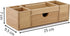 Bamboo Desk Organizer - Durable Wood with Drawers, Storage Compartments, Pen Holder, Phone Holder for Office