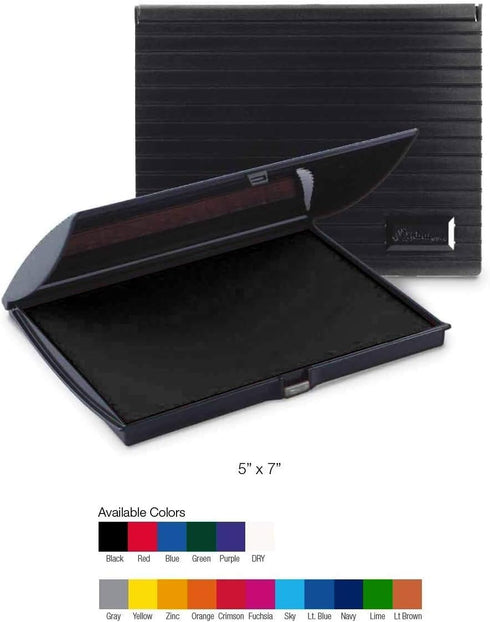 Large Black Felt Rubber Stamp Pad, 3'' x 6''
