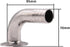 DERNORD 1.5" Tri Clamp 90 Degree Elbow Hose Barb Pipe Fitting (50.5MM Ferrule) - Tube OD: 1"/25MM
