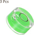 3pcs Small Circular Bubble Spirit Levels, Mini Round RV Leveling Tools for Travel Trailer, Green