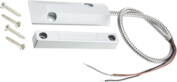 Garage Door Reed Switch OC-55 NC/NO Surface Mount Wired Alarm Sensor for Home Security, Set of 1