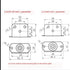 Kolloee 4pcs Furniture Casters Wheels Soft Rubber Swivel Caster Quite Roller Wheels for Trolley Baby Crib Bed Wheels