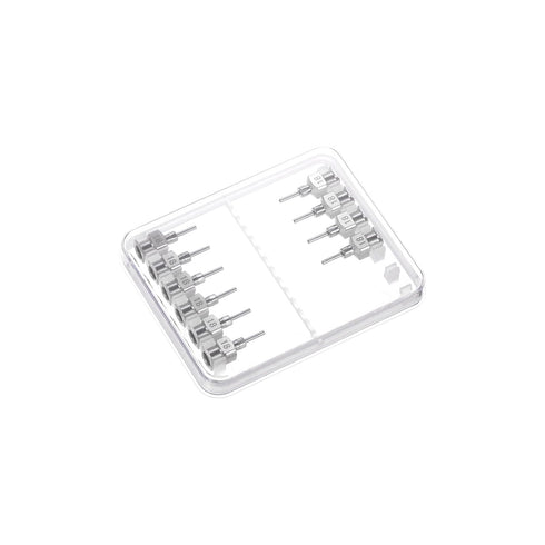 10pcs 18Gauge Stainless Steel Dispensing Needles, 1/4" Blunt Tips Luer Lock for Thick Liquids, Ink, Glue