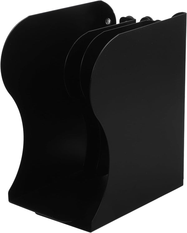 Cabilock Heavy Duty Retractable Bookends for Desk Large Black Adjustable Desktop Book