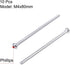 uxcell M4x80mm Machine Screws Pan Phillips Cross Head Screw 304 Stainless Steel Fasteners 10Pcs